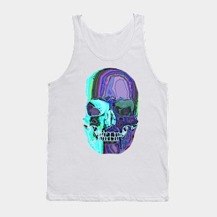 Colorful Skull Green Purple Tank Top